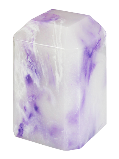 Purple Onyx Keepsake Square Cultured Marble Urn