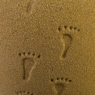 Footprints In The Sand Cremation Urn