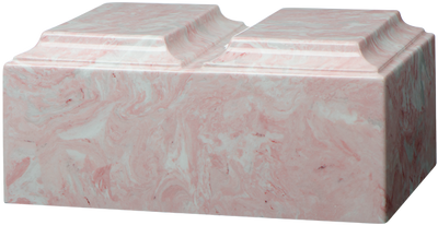 Pink Double Tuscany Cultured Marble Urn