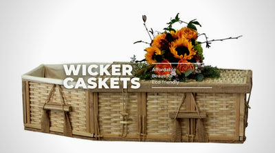 wicker casket for green burials from Funeral Direct