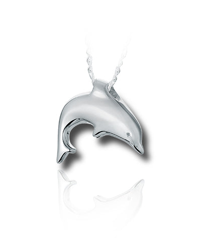 Dolphin Sterling Silver Cremation Necklace