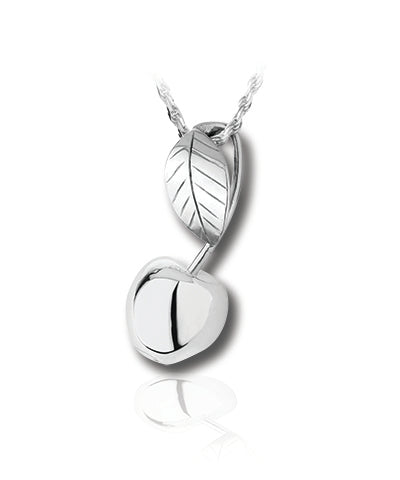 Cherry Sterling Silver Cremation Necklace