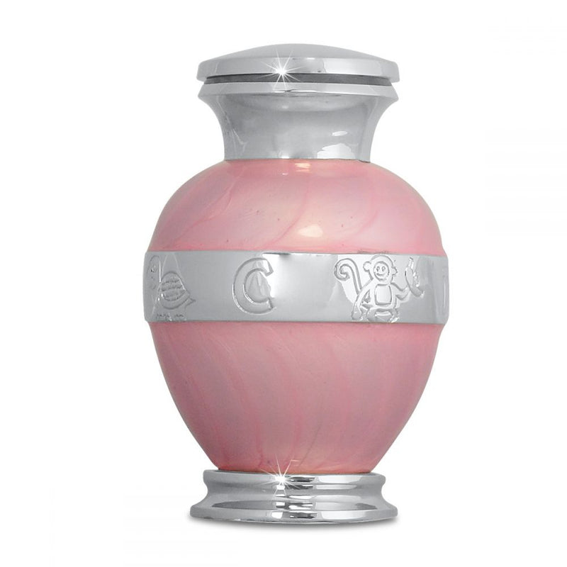 Pink Protected Infant Urn