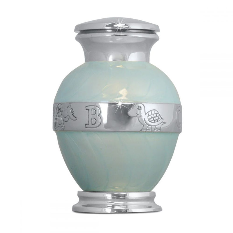 Blue Protected Infant Urn