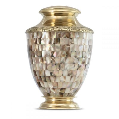 Rose Mother of Pearl Urn