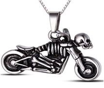 Ghost Rider Motorcycle Cremation Necklace