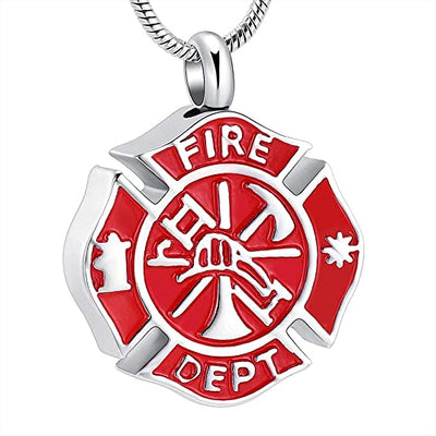 FireFighter Cremation Necklace