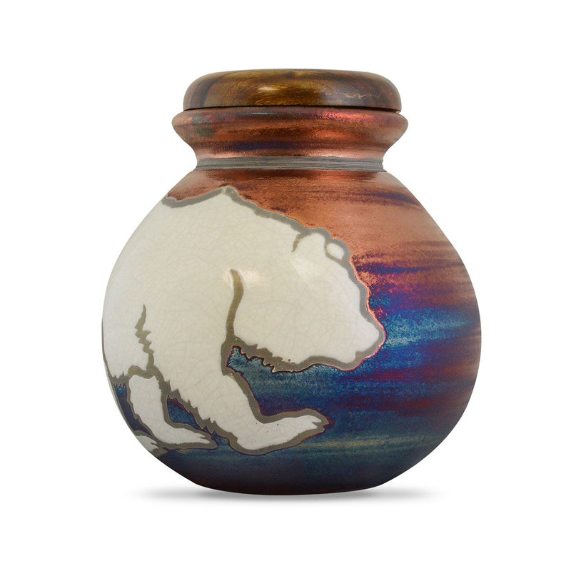 Big Bear Raku Urn