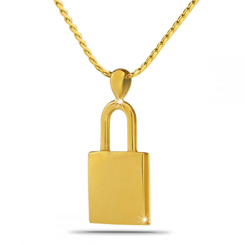 Eternal Lock Gold Cremation Necklace