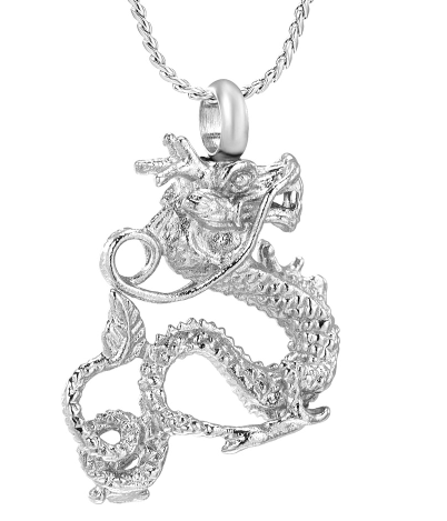 Mythical Dragon Cremation Necklace