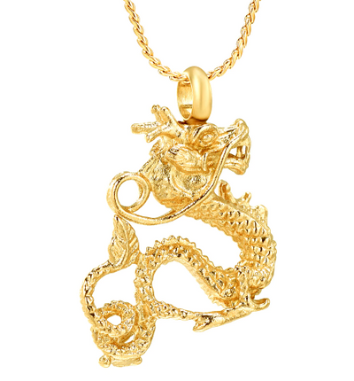 Mythical Dragon Cremation Necklace