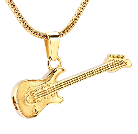 Electric Guitar Urn Necklace