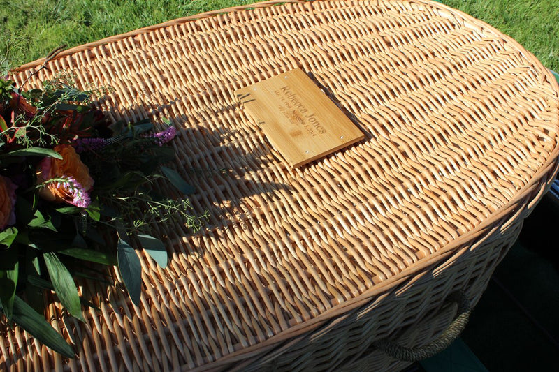 Bamboo Casket Plaques (engraved)