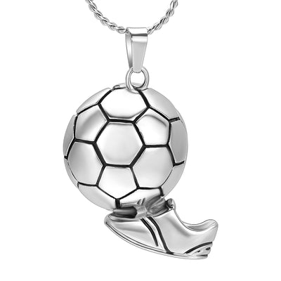 Soccer Cremation Necklace