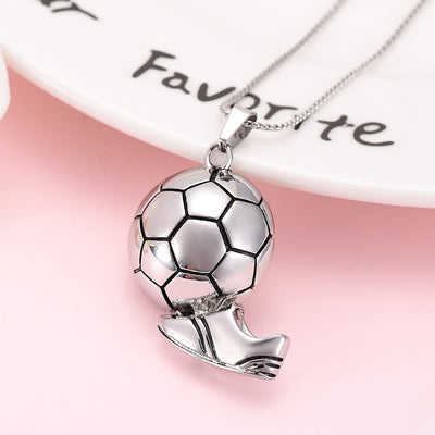 Soccer Cremation Necklace