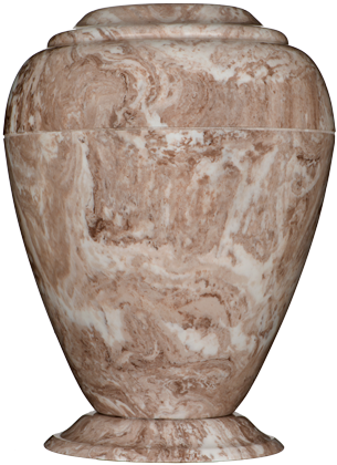Cafe Brown Georgian Cultured Marble Cremation Urn