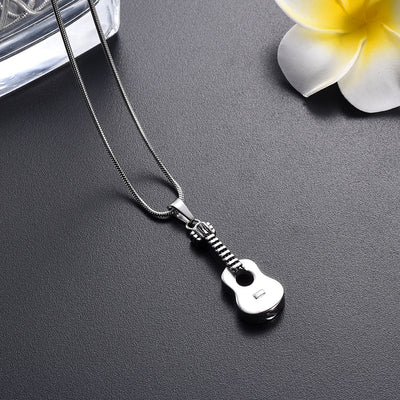 Classic Guitar Urn Necklace