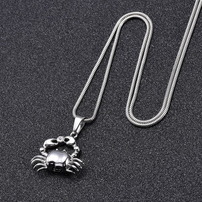 Cancer Crab Cremation Necklace