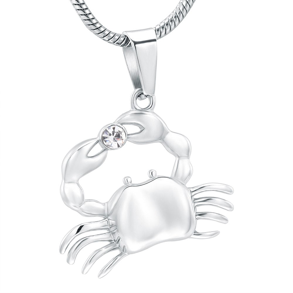 Cancer Crab Cremation Necklace | Zodiac Cremation Jewelry – Funeral Direct