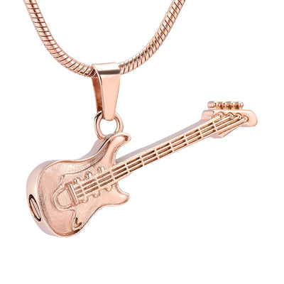 Electric Guitar Urn Necklace