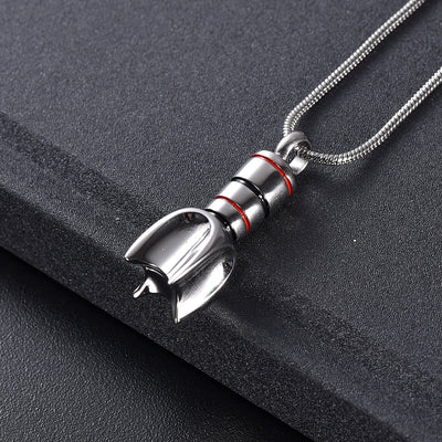 Final Frontier Cremation Urn Necklace