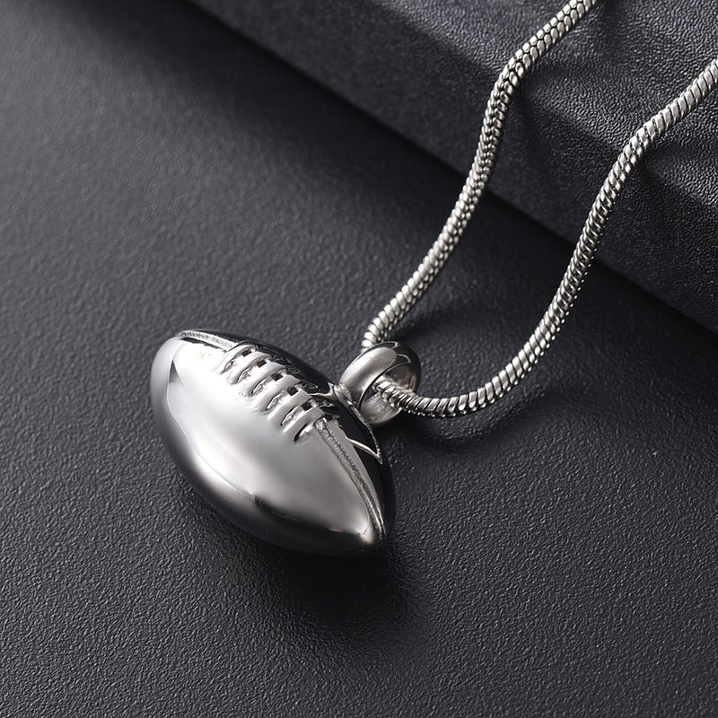 Football Cremation Necklace