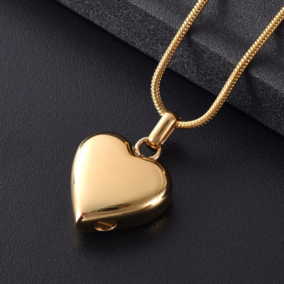 Loving Dad Golden Heart Cremation Necklace