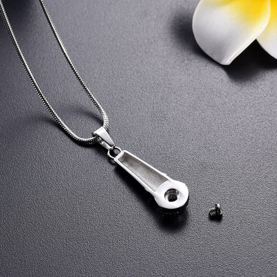 Final Note Microphone Cremation Necklace