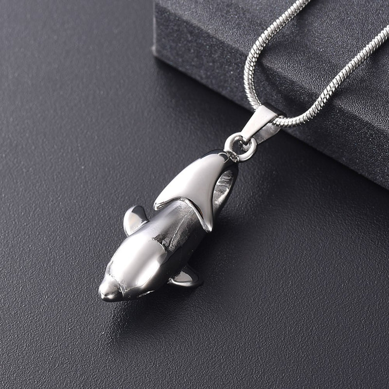 Playful Dolphin Urn Necklace