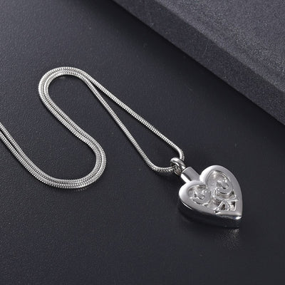 Double Dove Heart Urn Necklace