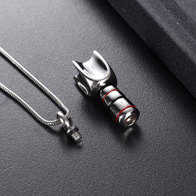 Final Frontier Cremation Urn Necklace