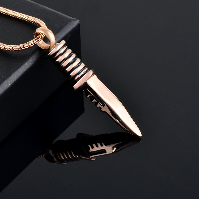 Hunting Knife Cremation Necklace