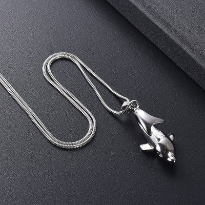 Playful Dolphin Urn Necklace