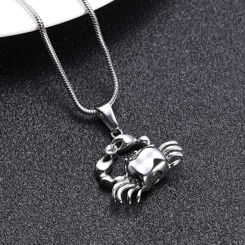 Cancer Crab Cremation Necklace