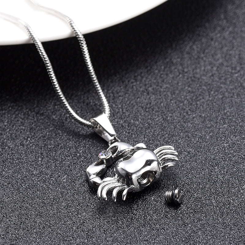 Cancer Crab Cremation Necklace