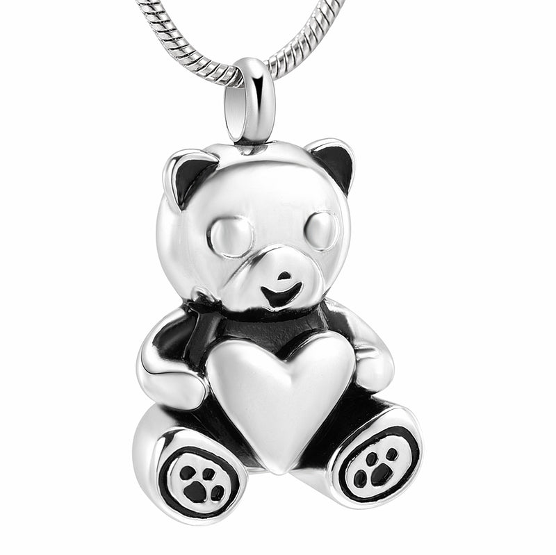 Teddy Bear Cremation Necklace