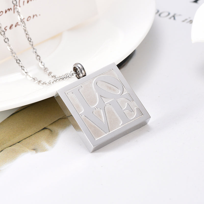 Treasured LOVE Stainless Steel Cremation Necklace