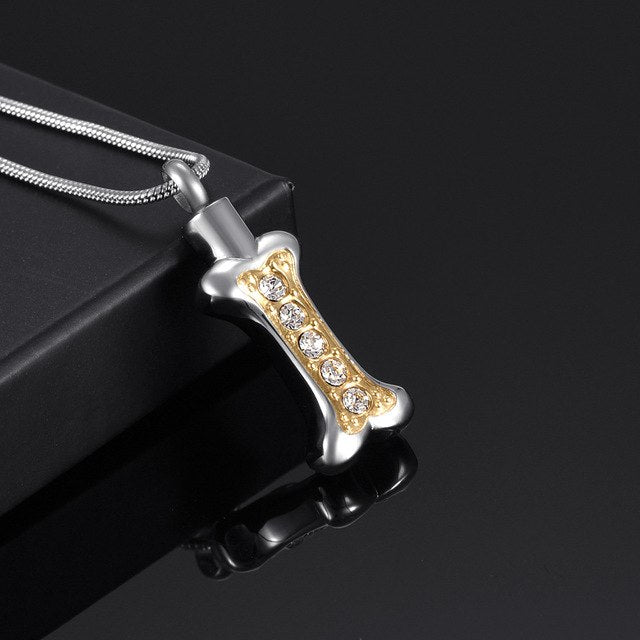 Dog Bone Cremation Necklace