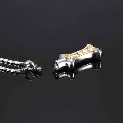 Dog Bone Cremation Necklace