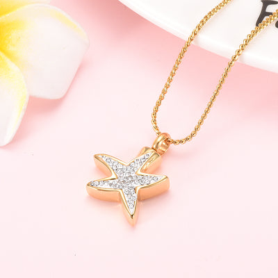 Shining Star Cremation Necklace
