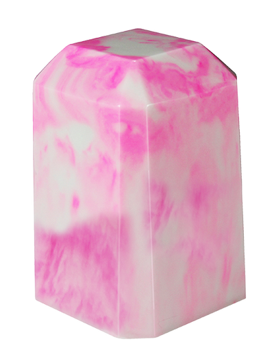 Carnation Keepsake Square Cultured Marble Urn