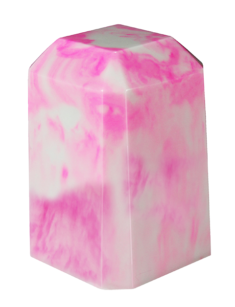 Carnation Keepsake Square Cultured Marble Urn