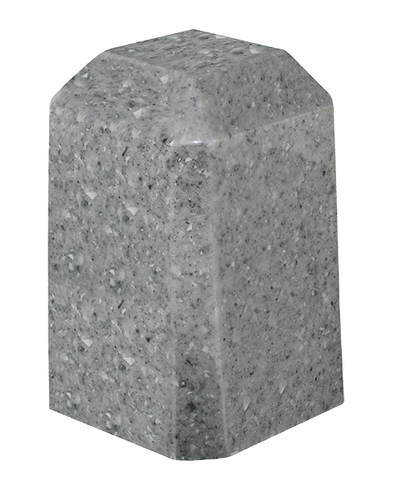 Military Gray Keepsake Square Cultured Marble Urn