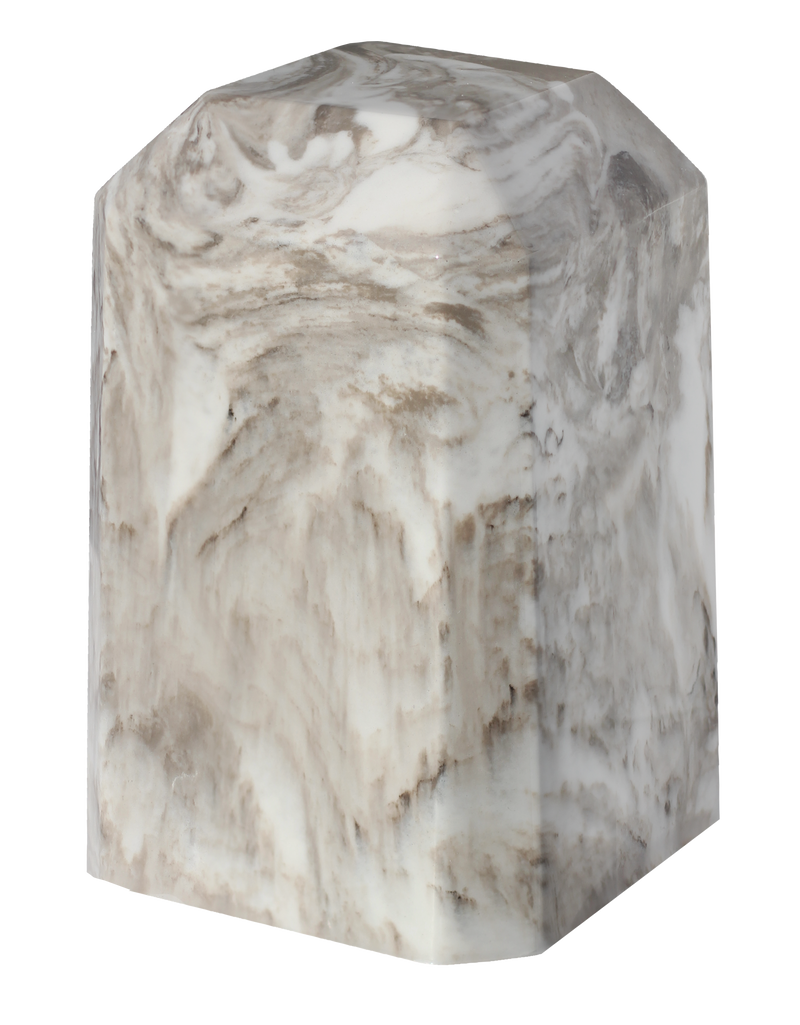 Perlato Keepsake Square Cultured Marble Urn