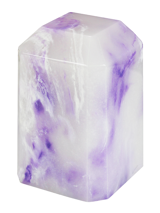 Purple Onyx Keepsake Square Cultured Marble Urn