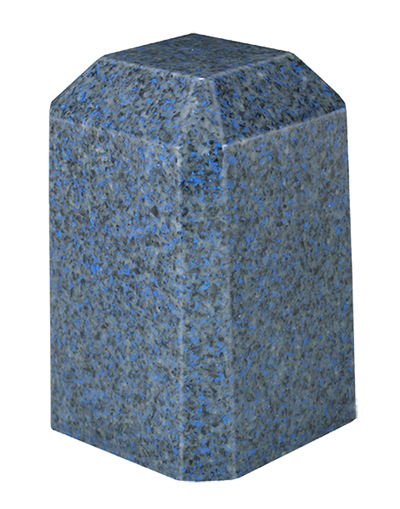 Sapphire Keepsake Square Cultured Marble Urn