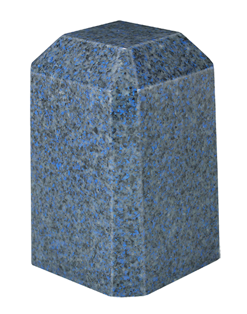 Sapphire Keepsake Square Cultured Marble Urn
