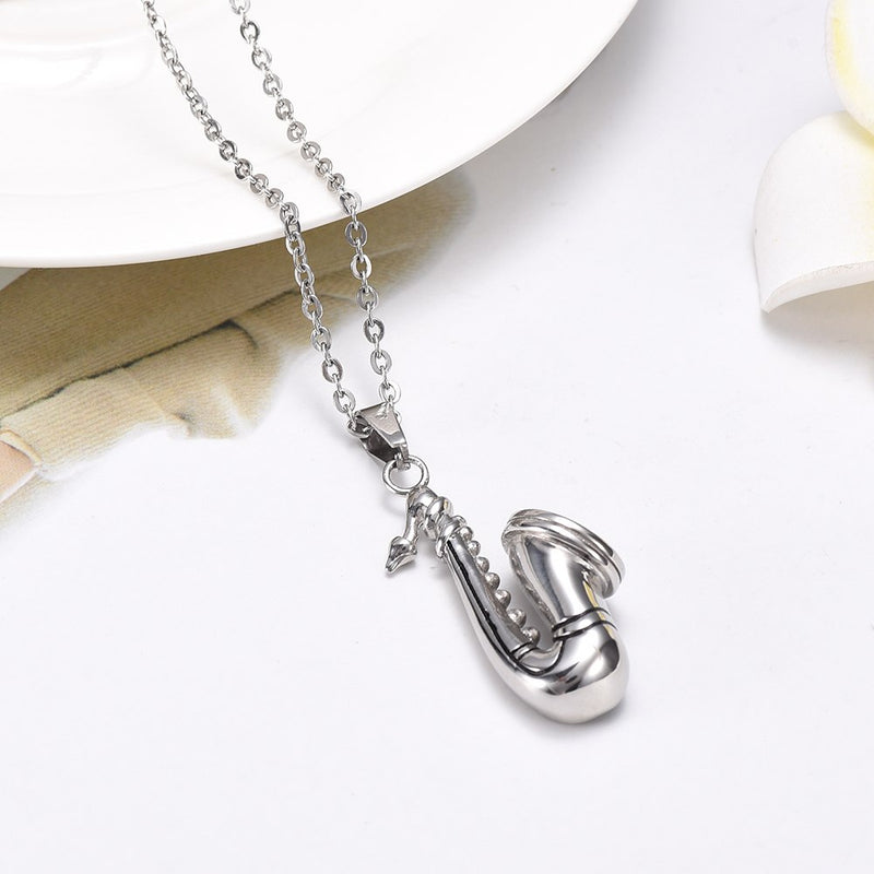 Saxophone Urn Necklace