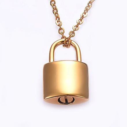 Padlock Cremation Necklace