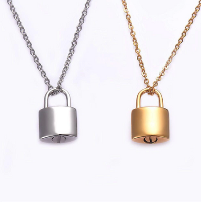 Padlock Cremation Necklace